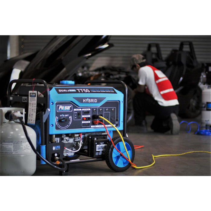 Pulsar 7750W Dual Fuel Portable Generator with Switch & Go Capability