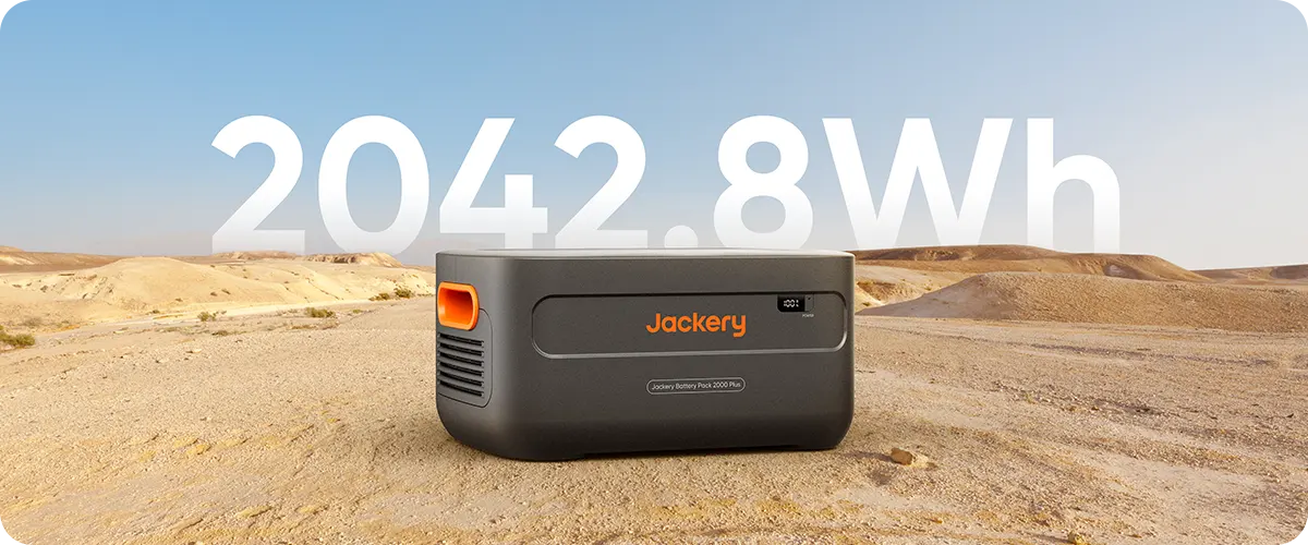 Jackery E2000 Plus + 1x Battery Pack + 2x 200W Solar Generator