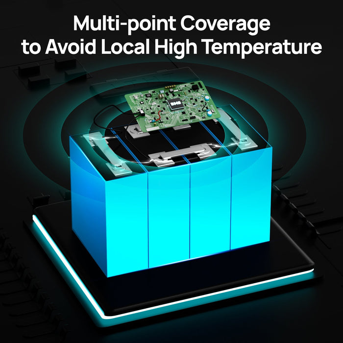 ECO-WORTHY LiFePO4 12V 100Ah Lithium Iron Phosphate Battery With Bluetooth And Low-temperature Protection